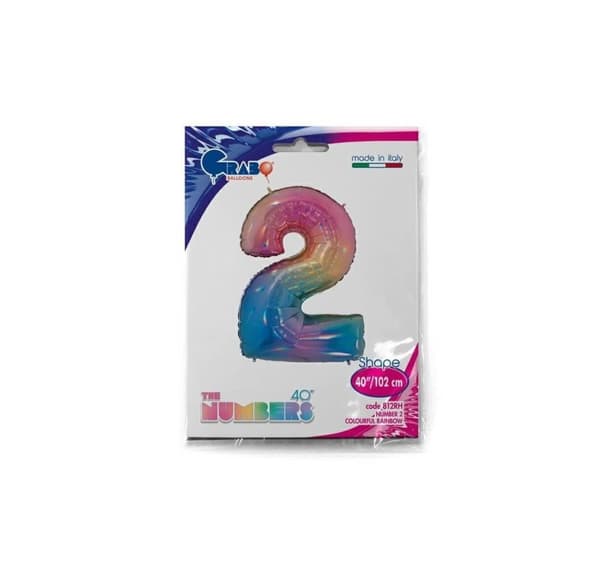 Numero "2" Rainbow