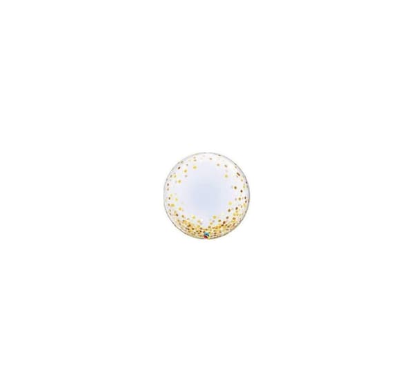 Guld Confetti dots' Bubbles ballong