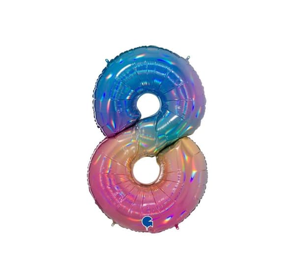 Nummer "8" regnbue