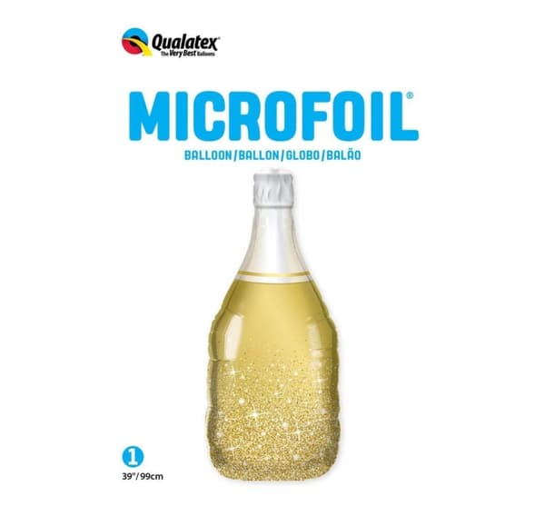 Form 'Golden Bubbly Wine Bottle'