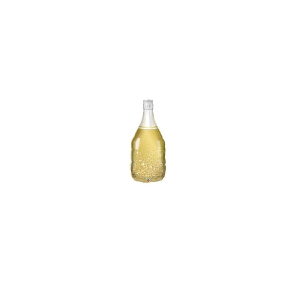 Form 'Golden Bubbly Wine Bottle'