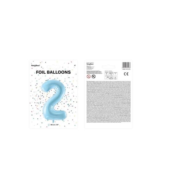 Numero "2" Pastelli Blue