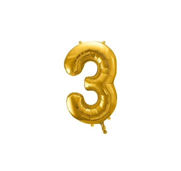 Numero "3" kultaa
