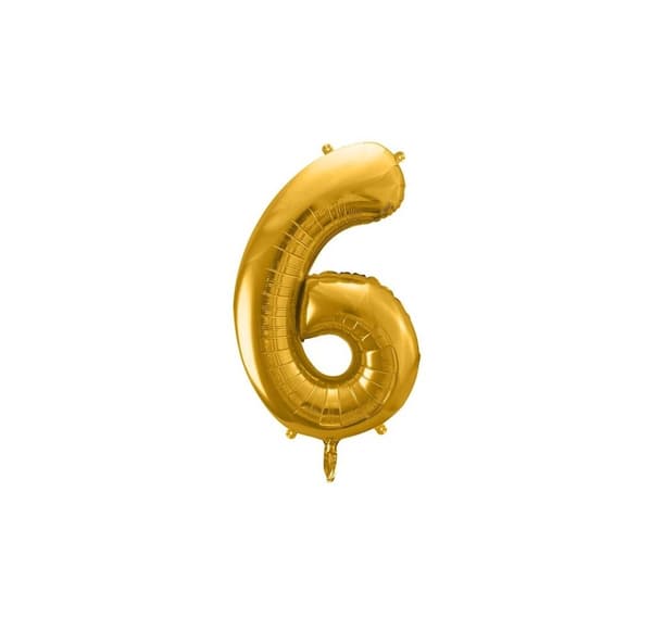 Nummer "6" guld