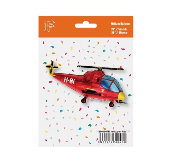 Muoto Helikopteri punainen