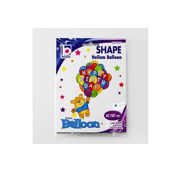 Shape födelsedagsballongbjörn