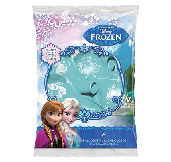 Latex sæt 'Anna, Elsa & Olaf' (6 stk)