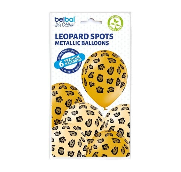 Latekssett 'Leopard Spots' (6 stk)