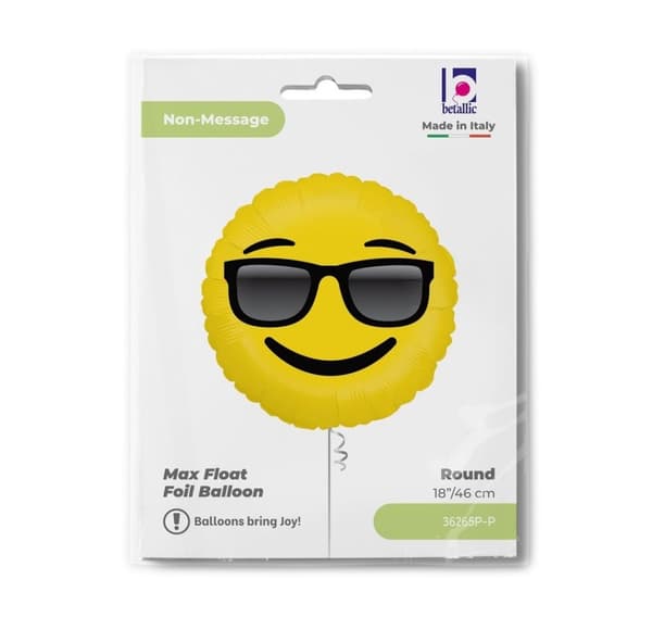 Emoji solglasögon ballong
