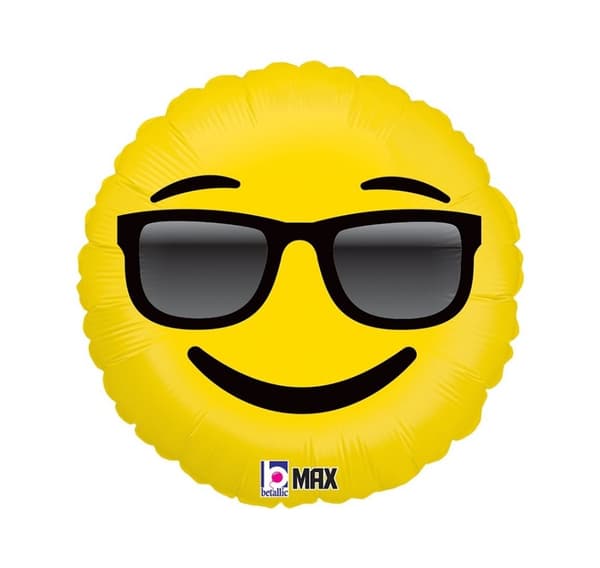 Emoji solglasögon ballong