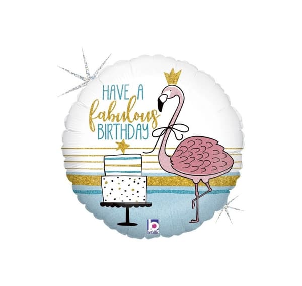 Flamingo B-päivän ilmapallo