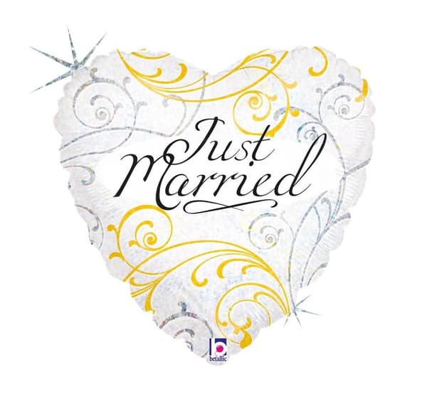 Just Married ballong