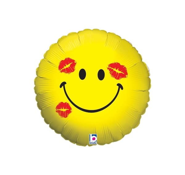 Smiley Kiss ballon