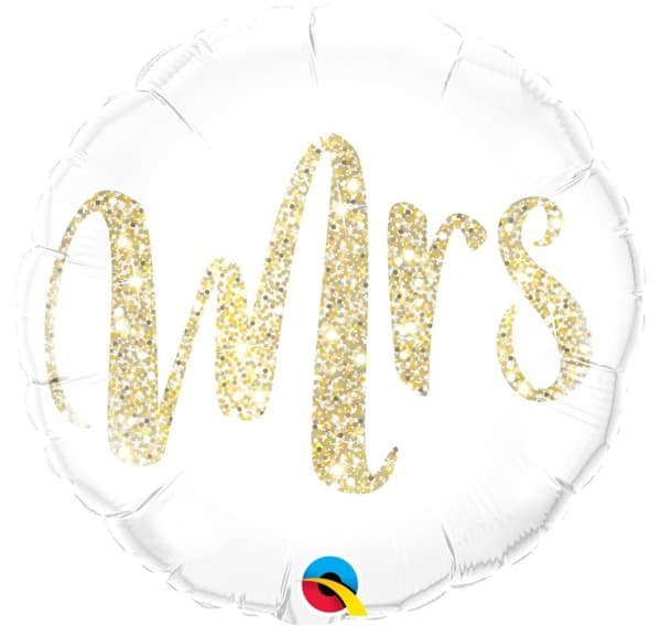 Mrs.Glitter kultainen ilmapallo