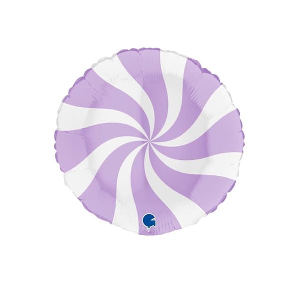 Candy Swirl valkoinen-lila ilmapallo