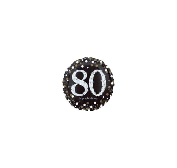 Säkenöivä syntymäpäivä 80 ilmapallo