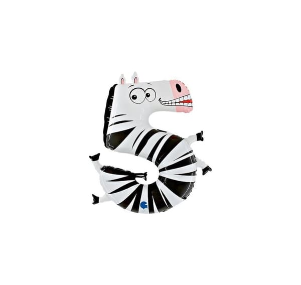 Nummer '5' Zebra