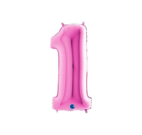 Nummer "1" magenta