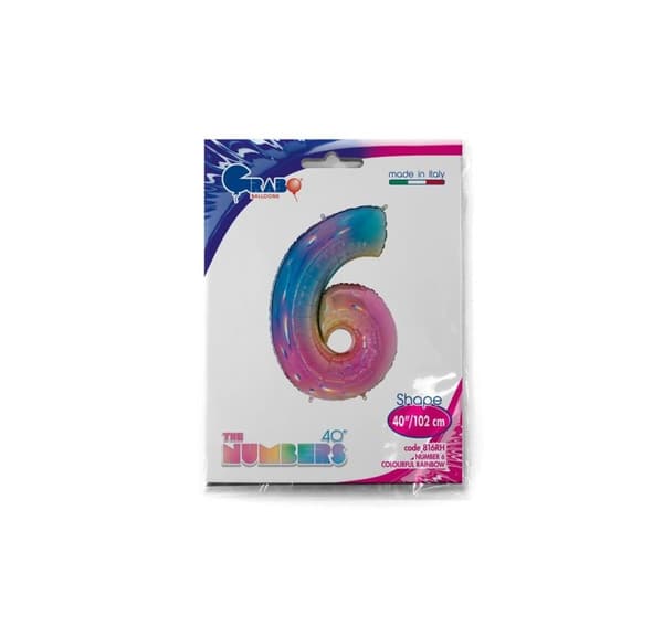Nummer "6" Rainbow