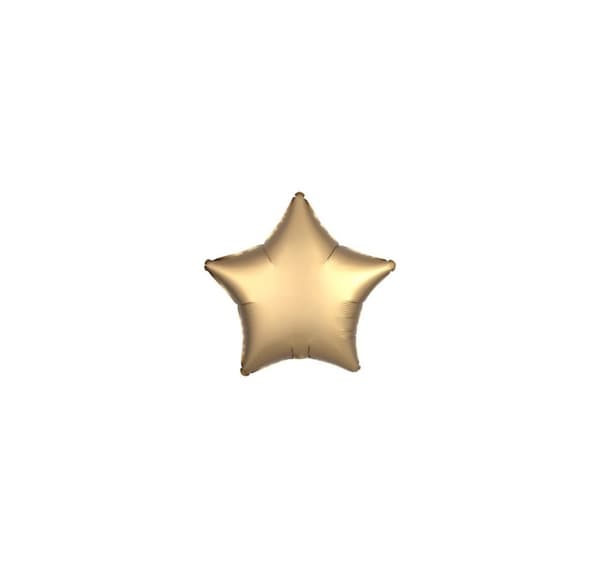 Star Satin Luxe Guldballong