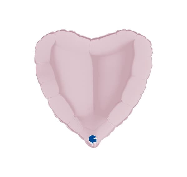 Hjerte Pastel Pink Ballon