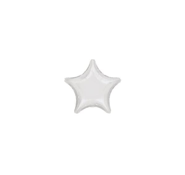 Star Metallic White 18' ballong