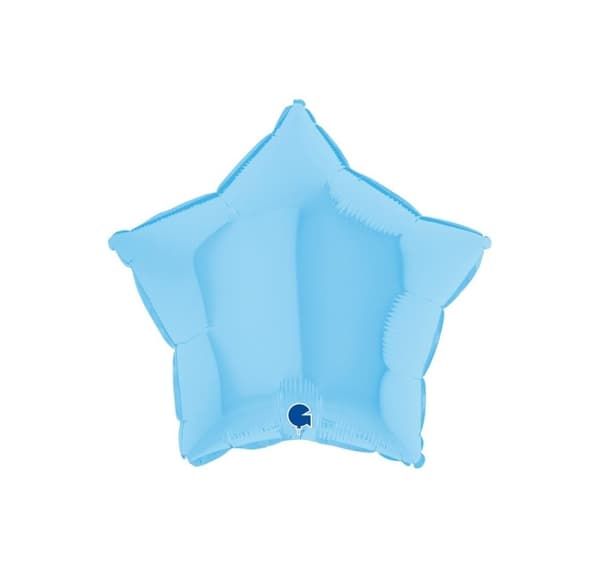 Star Matte Blue Balloon