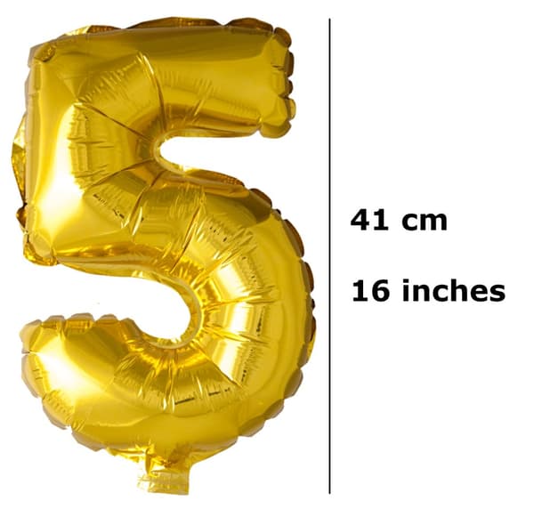 Sifferballong 2025 Guld Nummerballonger  – Stora Glansiga Folieballonger för Fest och Födelsedag
