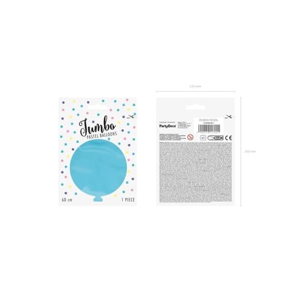 B250 (60 cm) õhupall P.Ice Blue