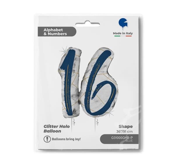 Shape Marble Mate "16" Blue