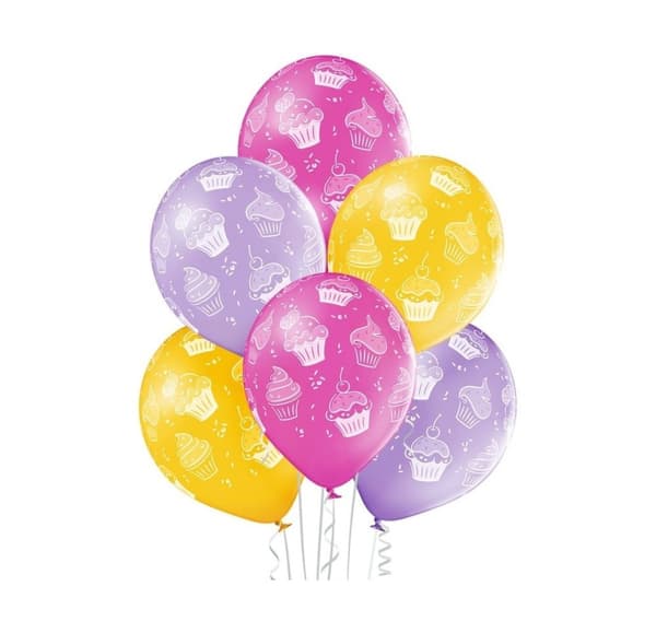 Latekssett 'Cupcakes' (6 stk)