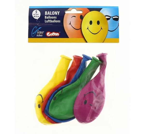Premium Balloner 3 Smil 12""/5 stk
