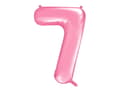 Pikkukuva 1 / 2: Folioilmapallo numero "7" pinkki 86 cm