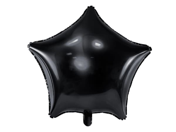 STAR folieballon sort 48 cm