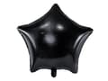 Miniatyrbillede 1 af 2: STAR folieballon sort 48 cm