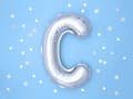 Miniatyrbild 2 av 2: Folieballong bokstaven ""C"" silver 35 cm