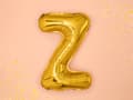 Miniatyrbild 2 av 2: Folieballong bokstaven "Z" guld 35 cm