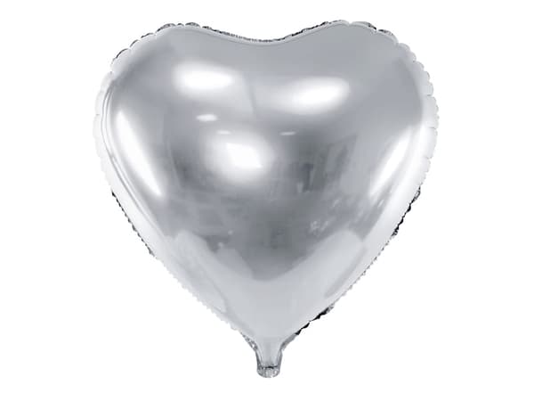 HJÄRTA folieballong silver 61cm