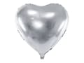 Miniatyrbild 1 av 2: HJÄRTA folieballong silver 61cm
