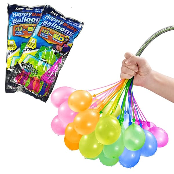 Vattenballonger 2-pack 222 färgstarka Bunch o vattenballonger för lek och fest – vattenbombsballonger till sommaren