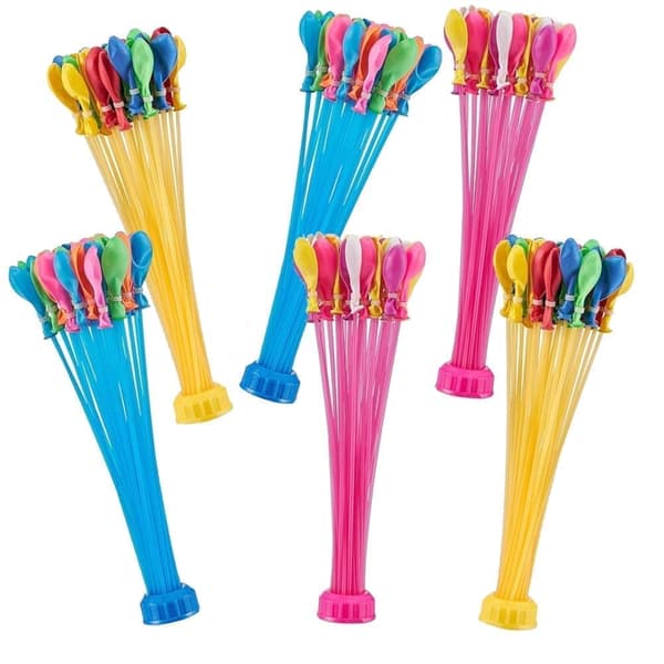 Vattenballonger 2-pack 222 färgstarka Bunch o vattenballonger för lek och fest – vattenbombsballonger till sommaren