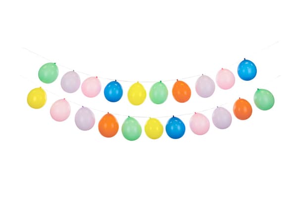 3-i-1 ballonggirlang, mix (1 förpackning / 24-pack)