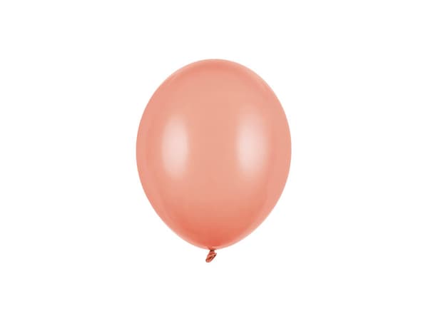 Stærke balloner 12 cm, Pastel Fersken (1 pakke / 100 stk.)