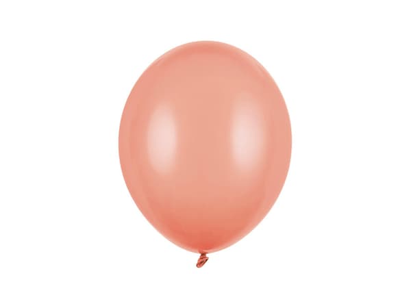 Starka ballonger 27 cm, Pastell persika (1 förpackning / 50 st.)