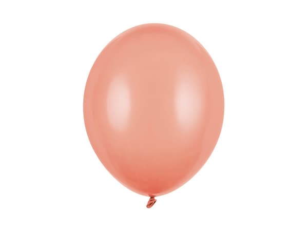 Starka ballonger 30 cm, Pastell persika (1 förpackning / 100 st.)