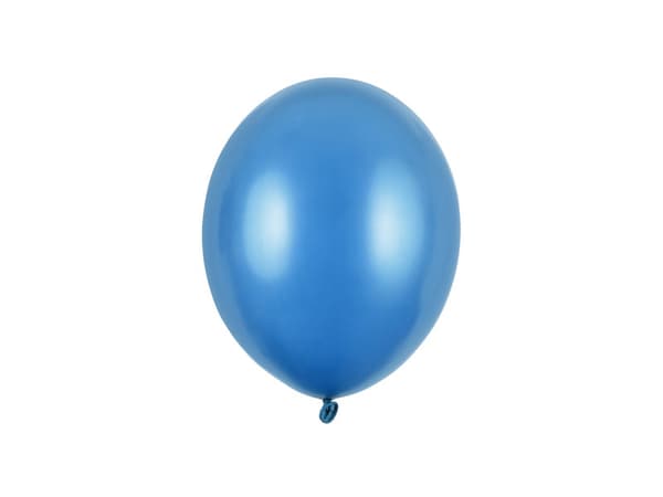 Strong-ilmapallot 23 cm, metallinhohtoinen karibiansininen (1 pakkaus / 100 kpl)