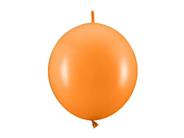 Ballonger med koppling, 28 cm, Pastell Mandarinorange (1 förpackning / 20 st.)