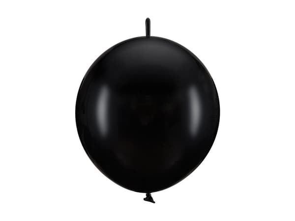 Ballonger med koppling, 28 cm, Pastellsvart (1 förpackning / 20 st.)