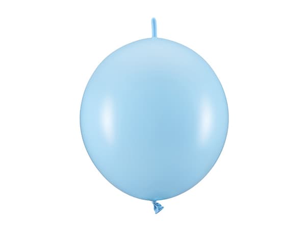 Ballonger med koppling, 28 cm, Pastell Babyblå (1 förpackning / 20 st.)