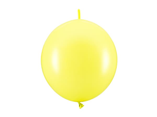 Ballonger med koppling, 28 cm, pastellfärgad citronskal (1 förpackning / 20 st.)